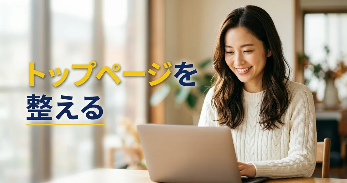 AFFINGER7でトップページと記事一覧の表示形式を整えている写真